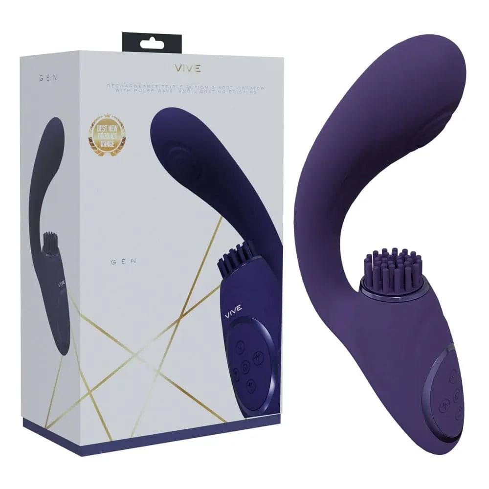 VIVE Gen -  -  USB Rechargeable Triple Motor Vibrator Shots Toys Discreet Intimate Essentials.