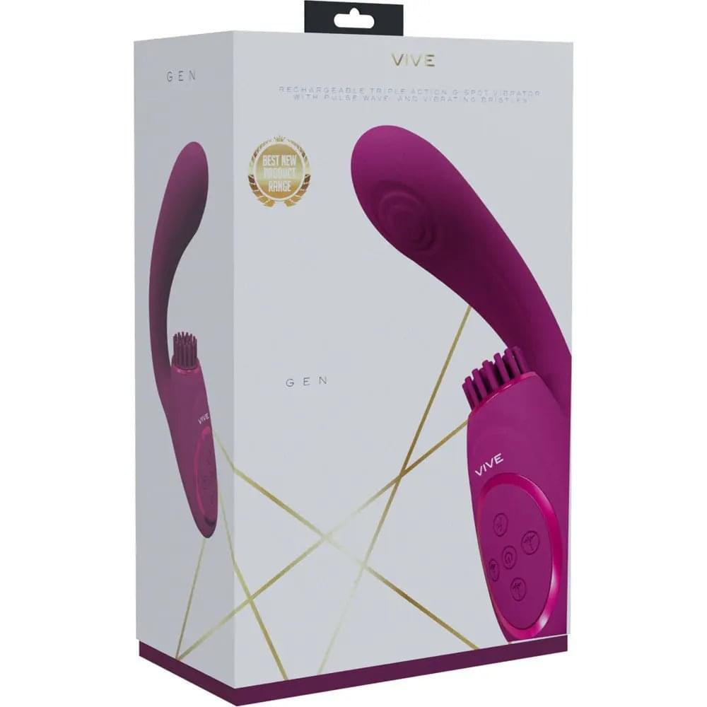 VIVE Gen -  -  USB Rechargeable Triple Motor Vibrator Shots Toys Discreet Intimate Essentials.