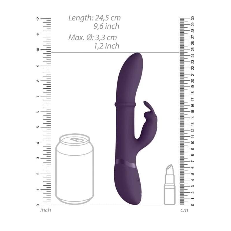 Vive Halo -  24.5 cm USB Rechargeable Rabbit Vibrator Shots Toys Discreet Intimate Essentials.