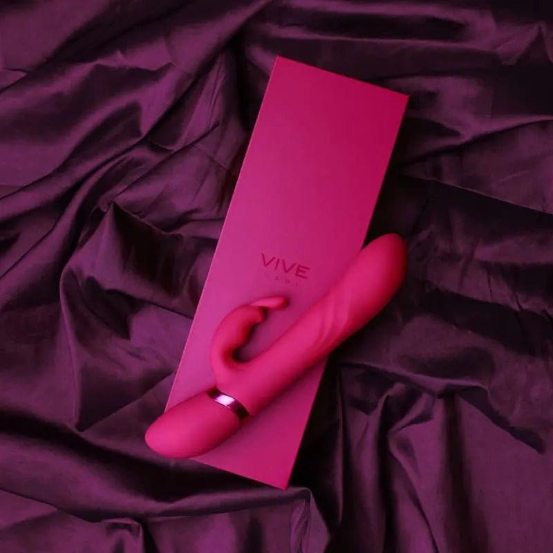 VIVE Nari -  -  24.1 cm USB Rechargeable Rabbit Vibrator Shots Toys Discreet Intimate Essentials.
