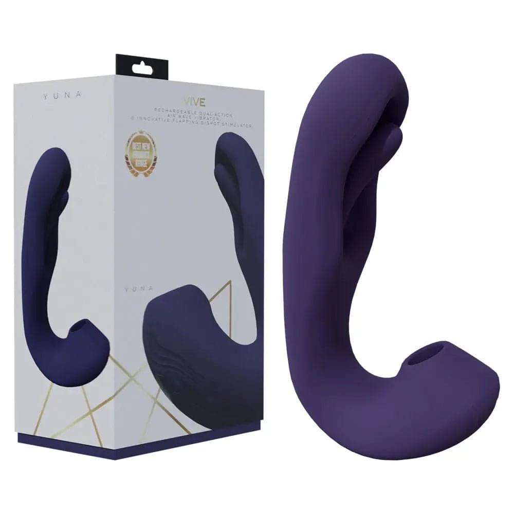 VIVE Yuna -  -  USB Rechargeable Flapping Vibrator with Air Pulsation Shots Toys Discreet Intimate Essentials.