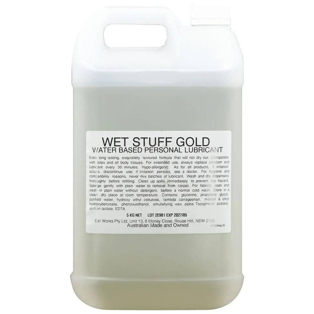 Wet Stuff Gold 5kg Bottle - Wet Stuff Discreet Intimate Essentials.