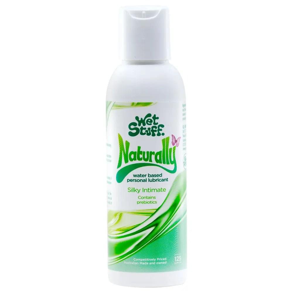 Wet Stuff Naturally - 125g Disk Top - Water Based Lubricant with Prebiotics - 125 gram Bottle Wet Stuff Discreet Intimate Essentials.