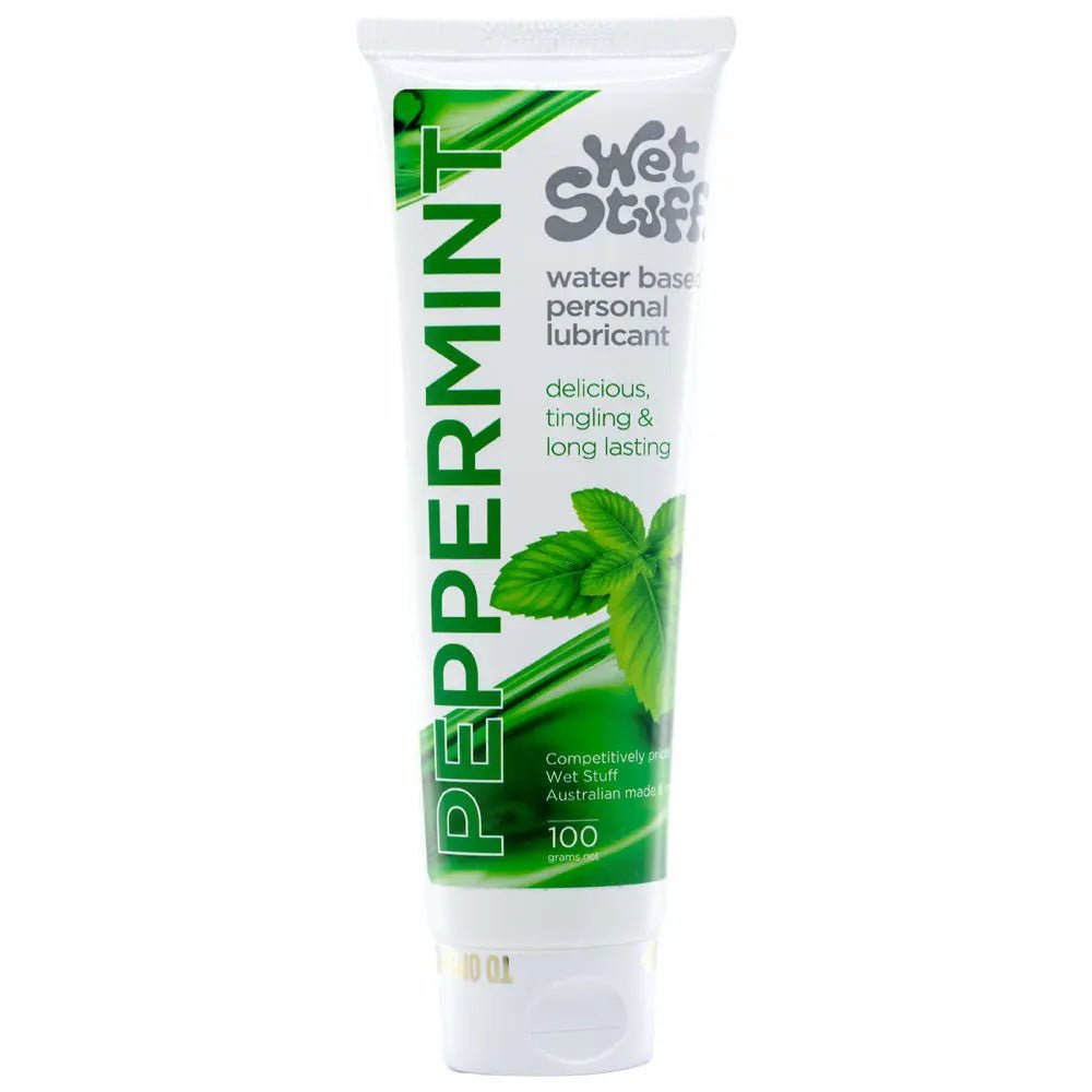 Shop affordable quality Wet Stuff Peppermint - 100g Tube - Peppermint Flavoured Water Based Lubricant - 100 gram Tube - Discreet Intimate Essentials - LUBES-LOCAL - Wet Stuff