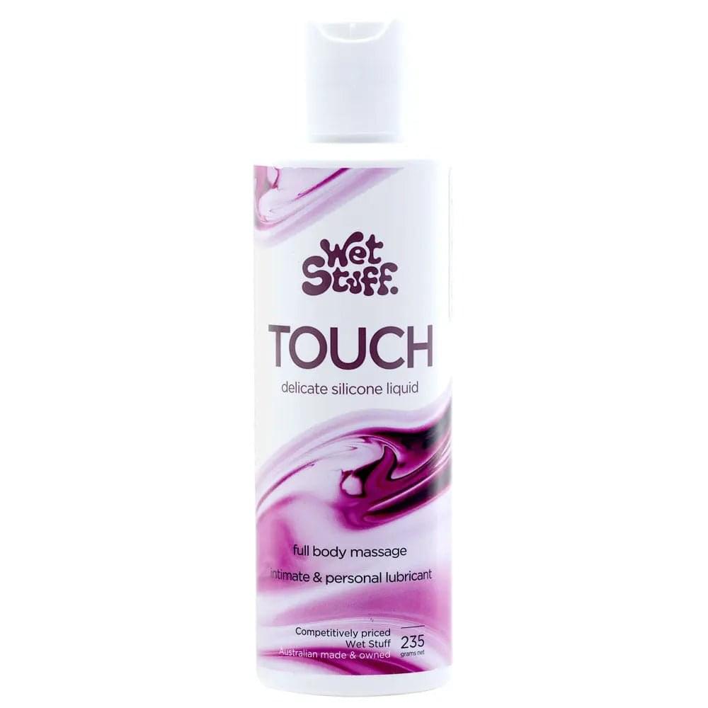 Wet Stuff Touch - 235g Disk Top - Silicone Lubricant - 235 gram Bottle Wet Stuff Discreet Intimate Essentials.