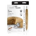 WhipSmart Furry Tales 14 Inch  Fox Tail - Metal 6.3 cm Butt Plug with  Fox Tail WhipSmart Discreet Intimate Essentials.