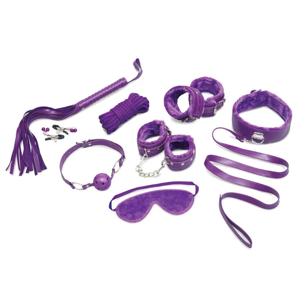 Shop affordable quality WhipSmart Fuzzy Everything You Need Bondage Kit - Bondage Kit - 12 Piece Set - Discreet Intimate Essentials - BONDAGE-TOYS - WhipSmart