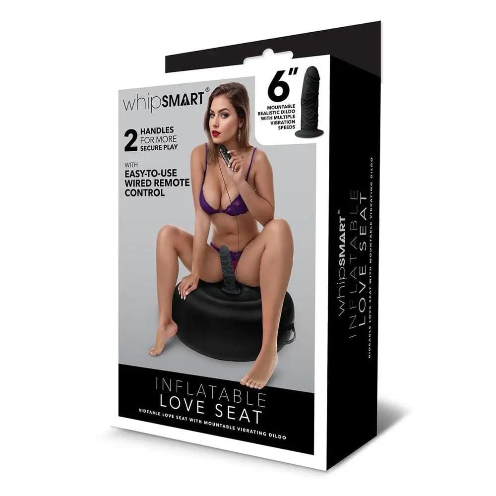 Whipsmart Inflatable Vibrating Love Seat -  Inflatable Cushion with 6'' Vibrating Dong WhipSmart Discreet Intimate Essentials.