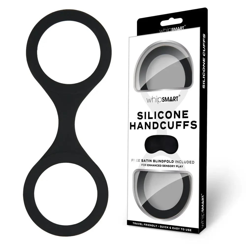 WhipSmart Silicone Handcuffs -  -  Restraint with Bonus Blindfold WhipSmart Discreet Intimate Essentials.