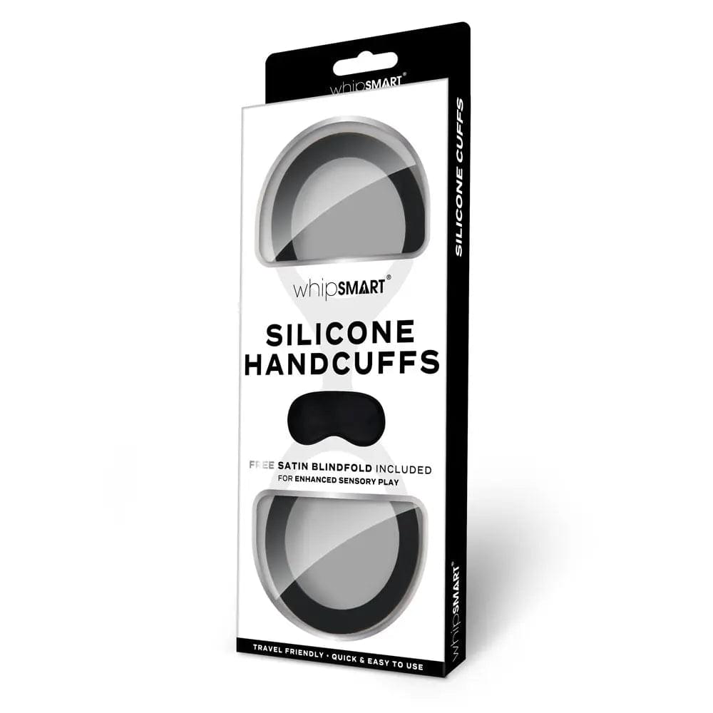 WhipSmart Silicone Handcuffs -  -  Restraint with Bonus Blindfold WhipSmart Discreet Intimate Essentials.