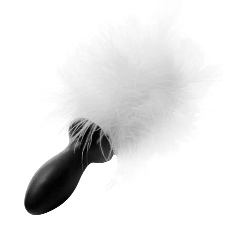 White Bunny Tail Anal Plug Tailz Discreet Intimate Essentials.