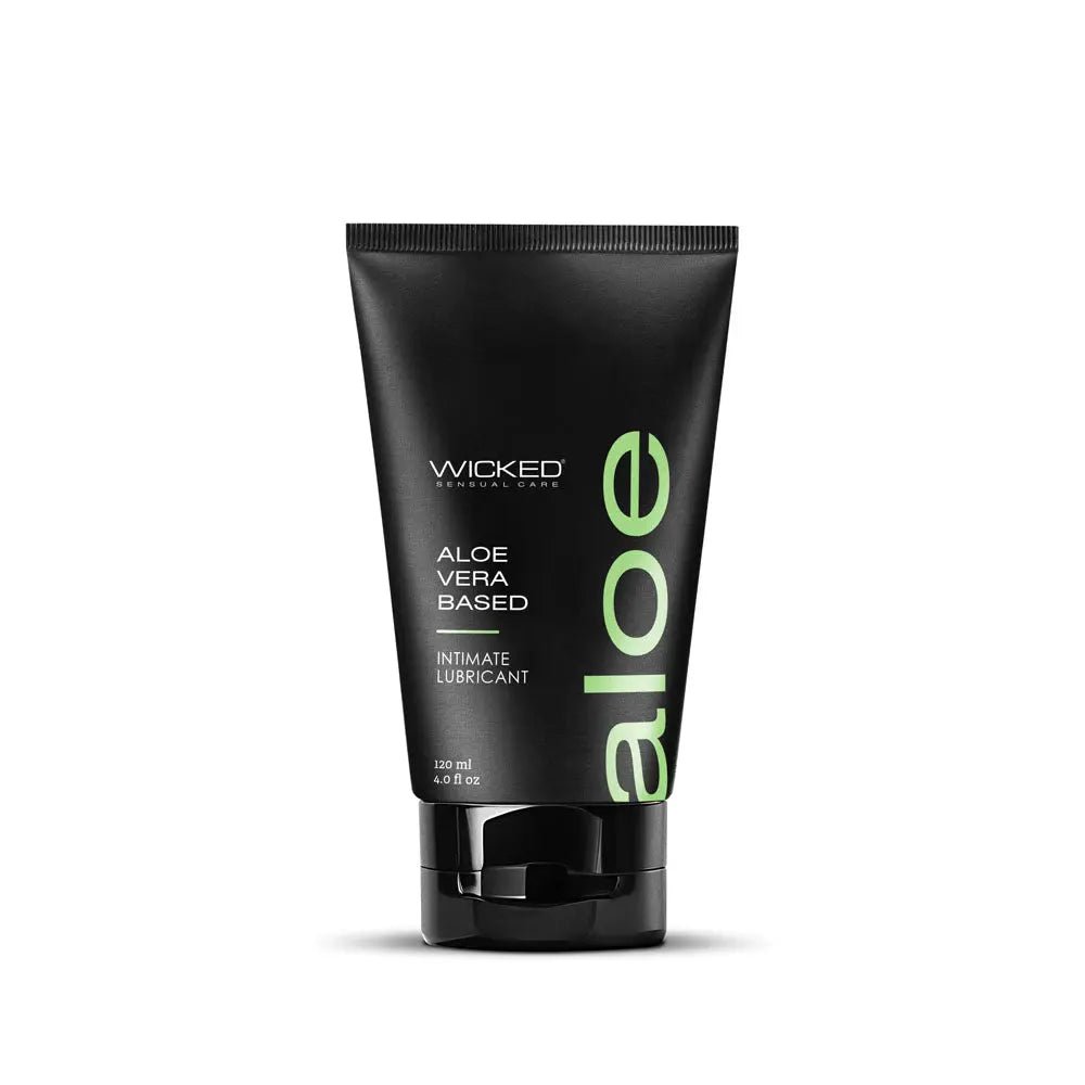 Shop affordable quality Wicked ALOE - Aloe Vera Based Lubricant - 120 ml Tube - Discreet Intimate Essentials - LOTIONS & LUBES - Wicked