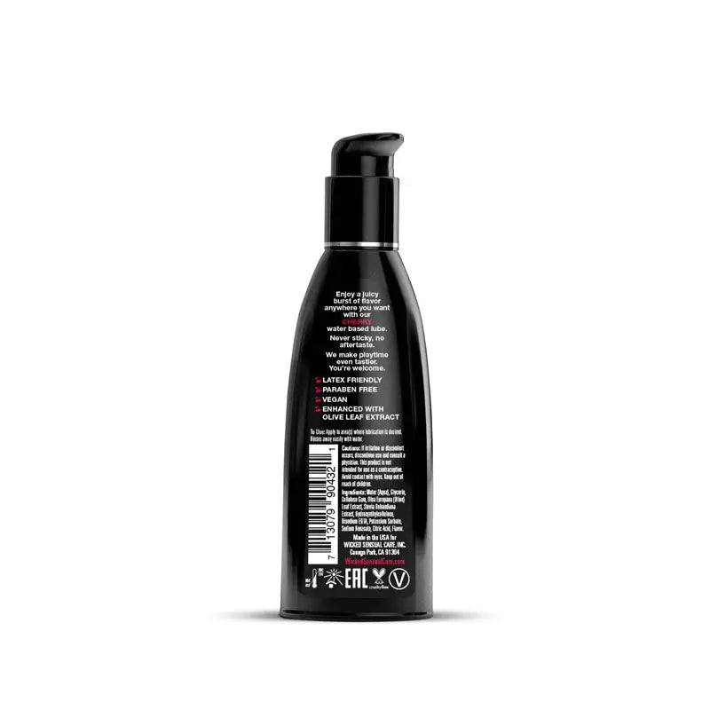 Shop affordable quality Wicked Aqua Cherry - Cherry Flavoured Water Based Lubricant - 60 ml (2 oz) Bottle - Discreet Intimate Essentials - LOTIONS & LUBES - Wicked