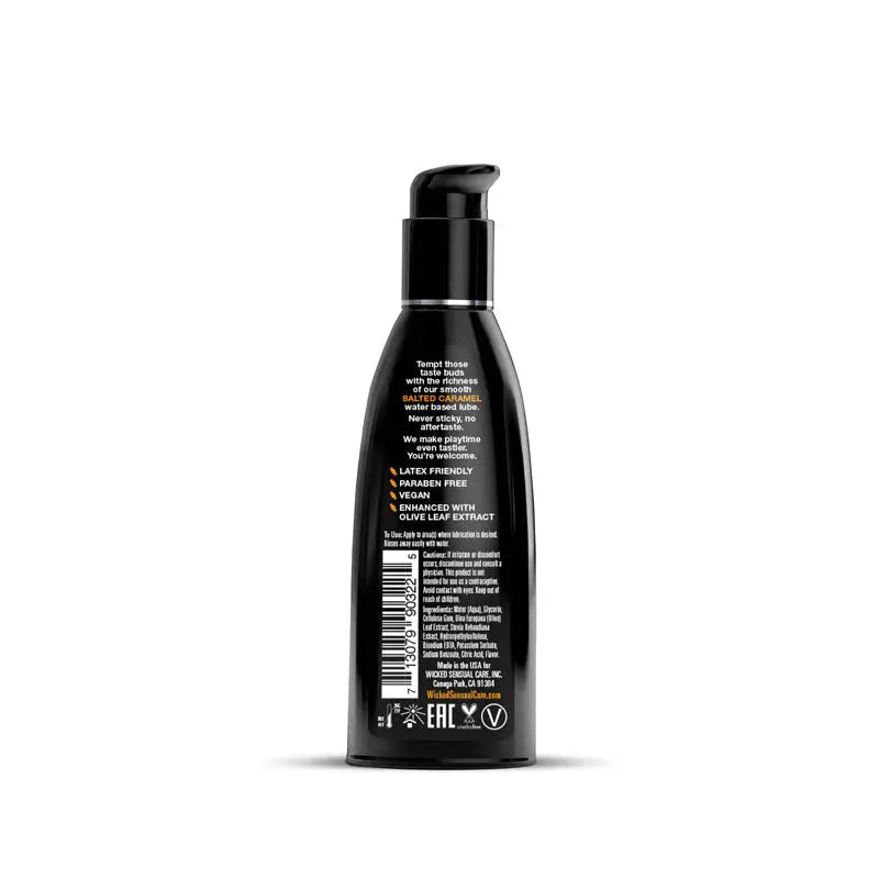 Shop affordable quality Wicked Aqua Salted Caramel - Salted Caramel Flavoured Water Based Lubricant - 60 ml (2 oz) Bottle - Discreet Intimate Essentials - LOTIONS & LUBES - Wicked