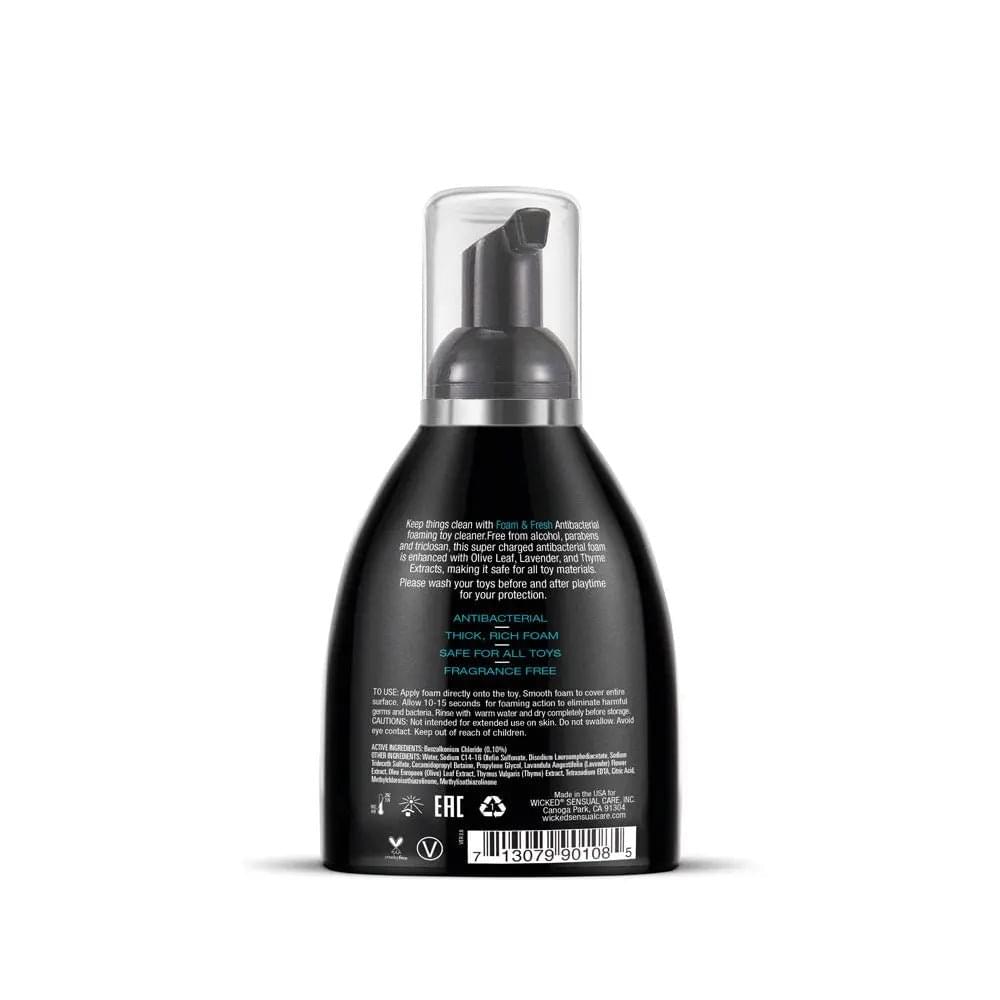 Wicked Foam 'n Fresh - Antibacterial Foaming Toy Cleaner - 240 ml (8 oz) Bottle Wicked Discreet Intimate Essentials.