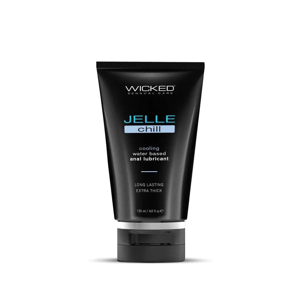 Wicked Jelle Chill - Cooling Water Based Anal Lubricant - 120 ml (4 oz) Bottle Wicked Discreet Intimate Essentials.