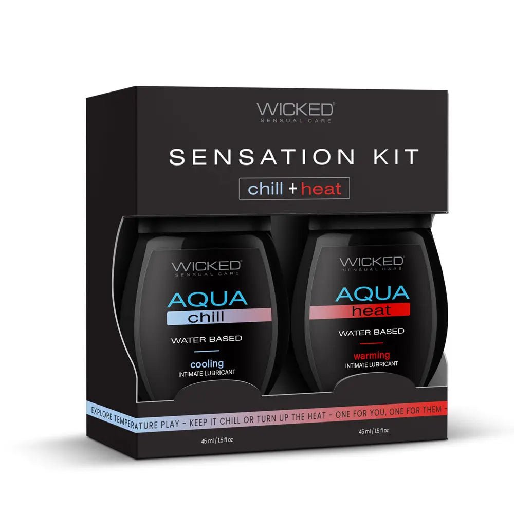 Shop affordable quality Wicked Sensation Kit - Warming & Cooling Water Based Lubricants - 2 Pack of 45 ml Bottles - Discreet Intimate Essentials - LOTIONS & LUBES - Wicked