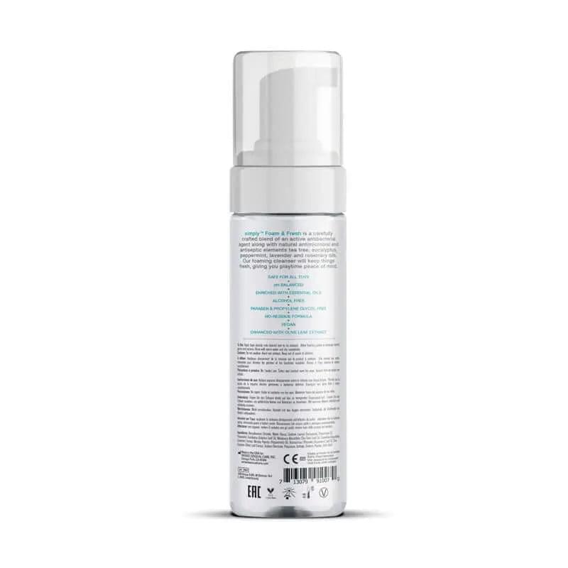 Wicked Simply Foam 'n Fresh - Antibacterial Foaming Toy Cleaner - 207 ml (7 oz) Bottle Wicked Discreet Intimate Essentials.