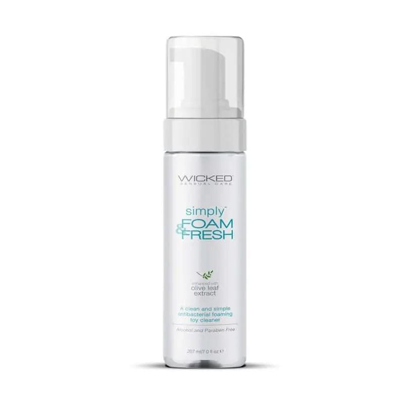 Wicked Simply Foam 'n Fresh - Antibacterial Foaming Toy Cleaner - 207 ml (7 oz) Bottle Wicked Discreet Intimate Essentials.