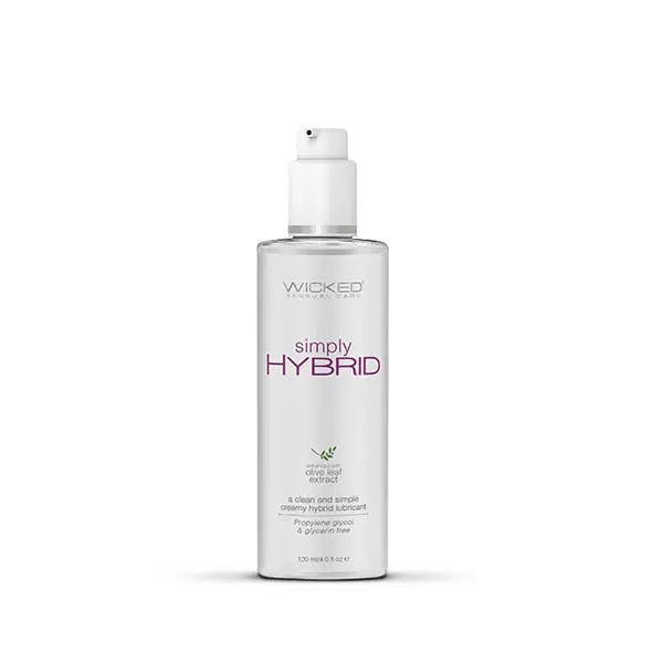 Shop affordable quality Wicked Simply Hybrid - Water & Silicone Blended Lubricant - 120 ml (4 oz) Bottle - Discreet Intimate Essentials - LOTIONS & LUBES - Wicked