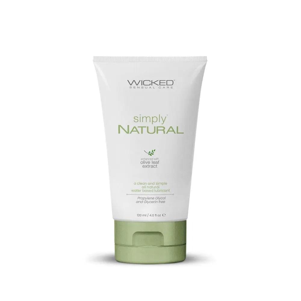 Wicked Simply Natural - Water Based Lubricant - 120 ml (4 oz) Bottle Wicked Discreet Intimate Essentials.