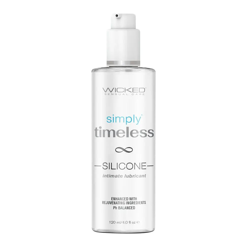 Shop affordable quality Wicked Simply Timeless Silicone - Silicone Based Lubricant - 120 ml (4 oz) Bottle - Discreet Intimate Essentials - LOTIONS & LUBES - Wicked