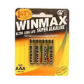 Shop affordable quality Winmax AAA Super Alkaline Batteries - Super Alkaline Batteries - AAA 4 Pack - Discreet Intimate Essentials - BATTERIES - Wincell/Winmax