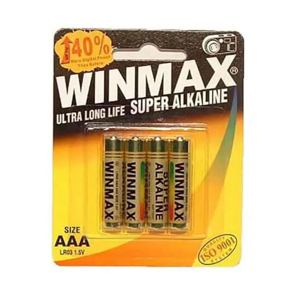 Winmax AAA Super Alkaline Batteries - Super Alkaline Batteries - AAA 4 Pack Wincell/Winmax Discreet Intimate Essentials.