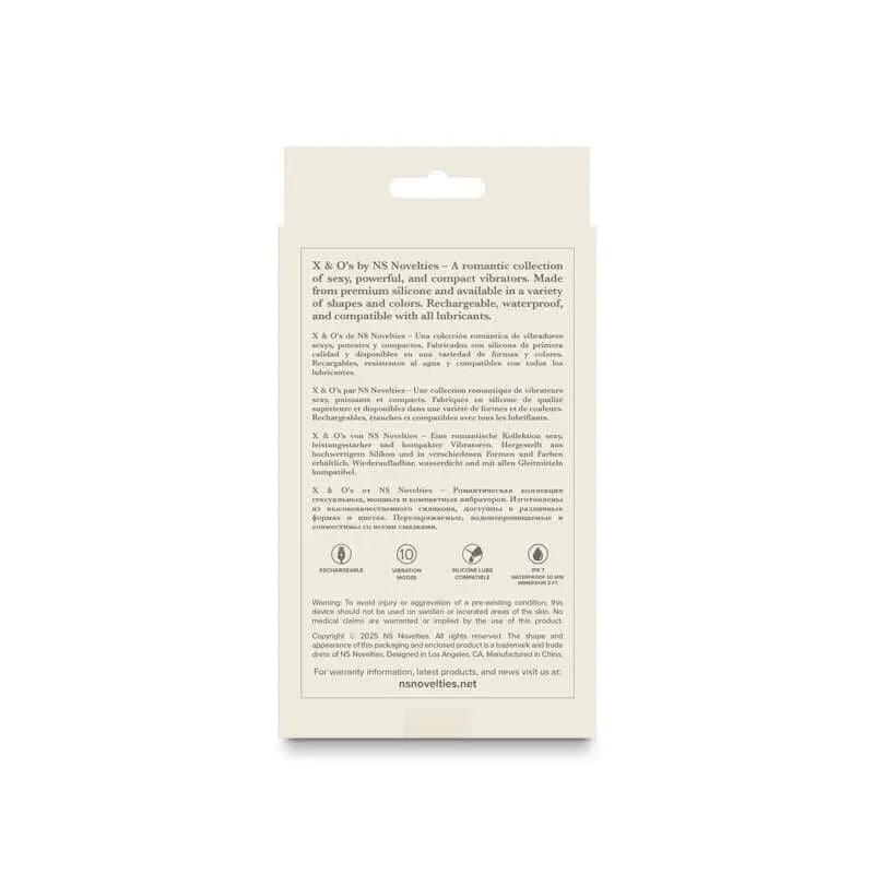 X & O's Crave - Light  - Light  10.5 cm USB Rechargeable Bullet NS Novelties Discreet Intimate Essentials.