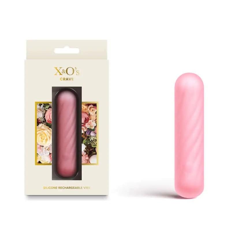 X & O's Crave - Light  - Light  10.5 cm USB Rechargeable Bullet NS Novelties Discreet Intimate Essentials.