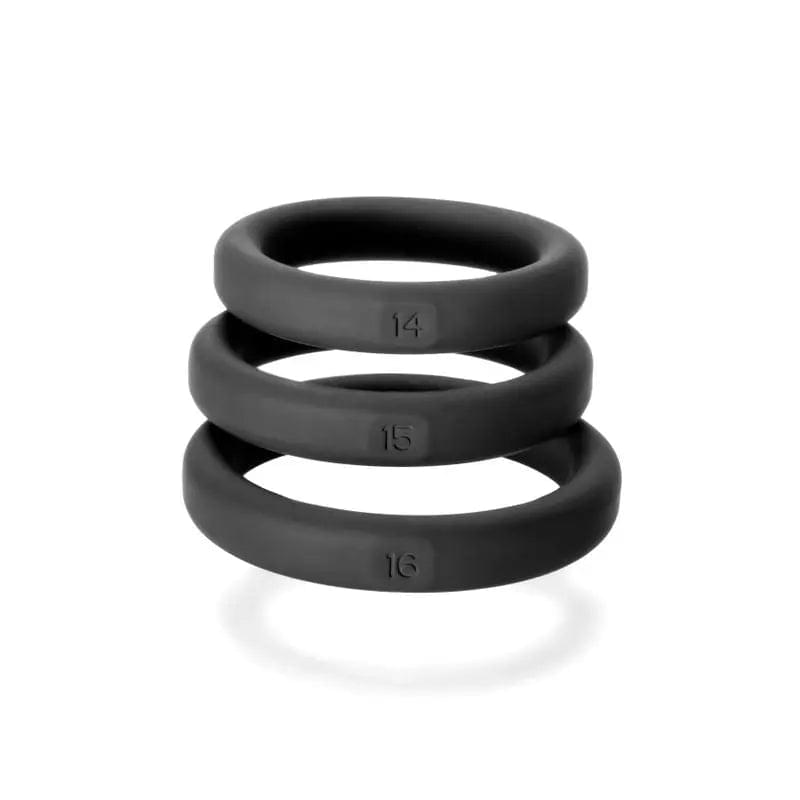 Xact-Fit Silicone Rings Medium 3 Ring Kit PerfectFit Discreet Intimate Essentials.