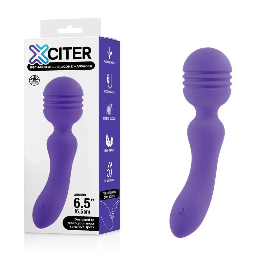 Xciter -  -  16.5 cm USB Rechargeable Massage Wand Excellent Power Discreet Intimate Essentials.