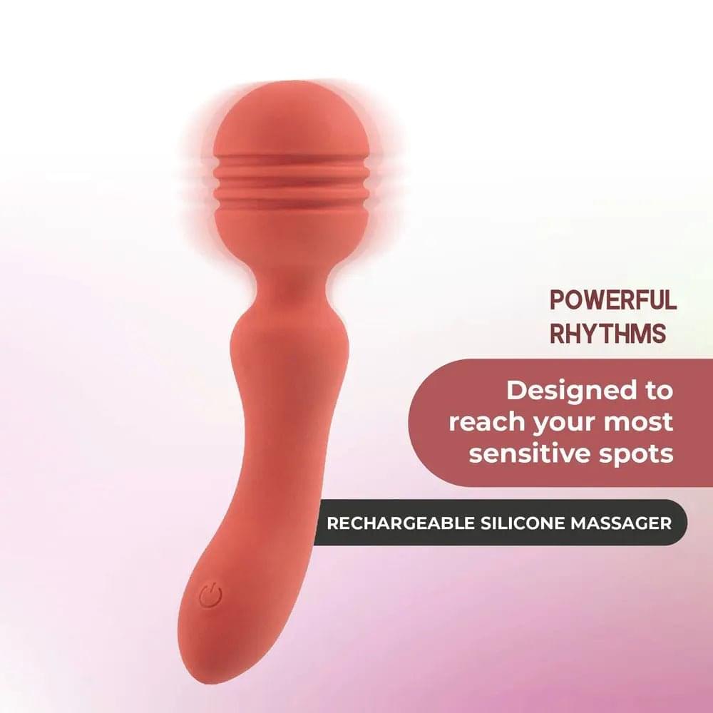 Xciter - Orange - Orange 16.5 cm USB Rechargeable Massage Wand Excellent Power Discreet Intimate Essentials.
