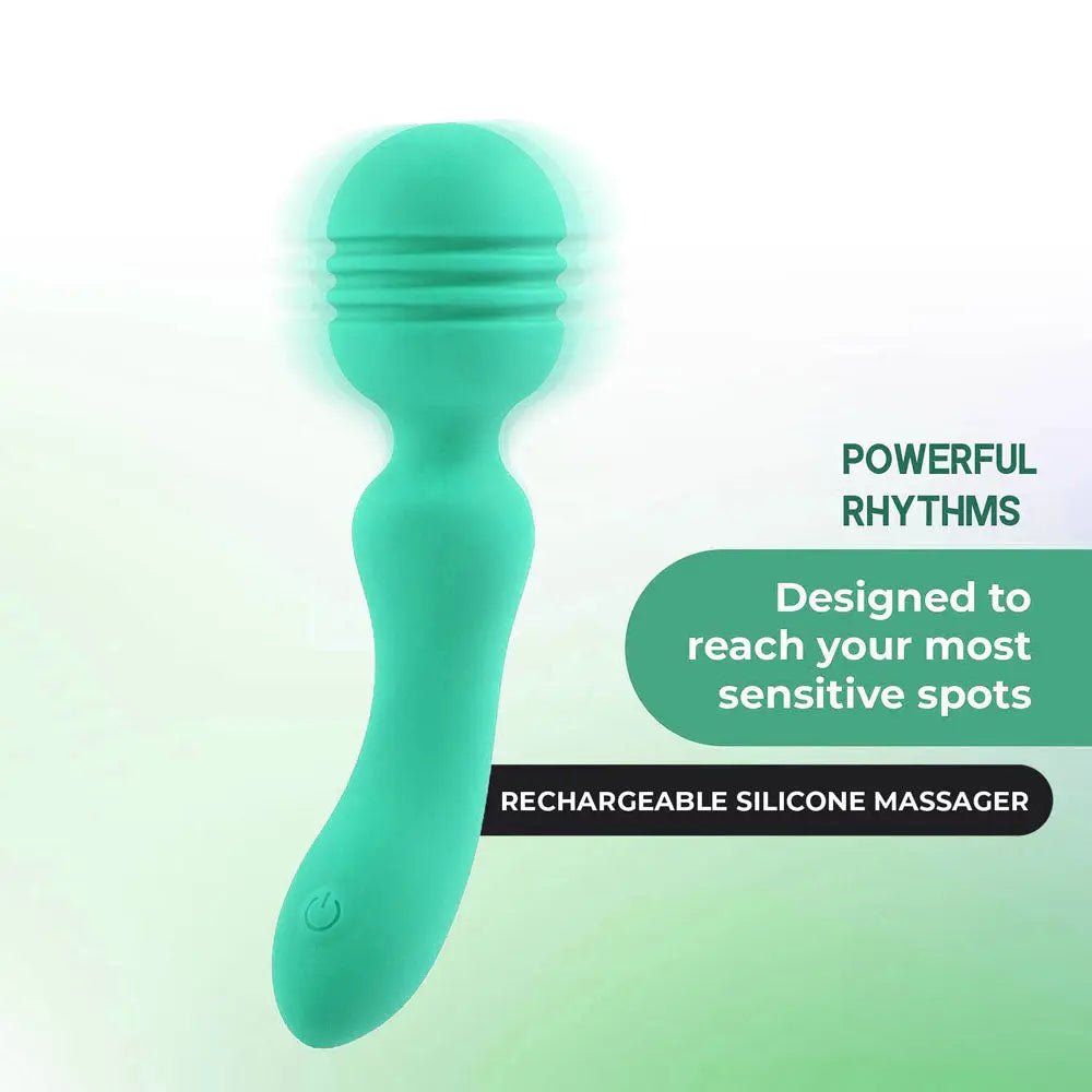 Shop affordable quality Xciter - Teal - Teal 16.5 cm USB Rechargeable Massage Wand - Discreet Intimate Essentials - VIBRATORS - Excellent Power