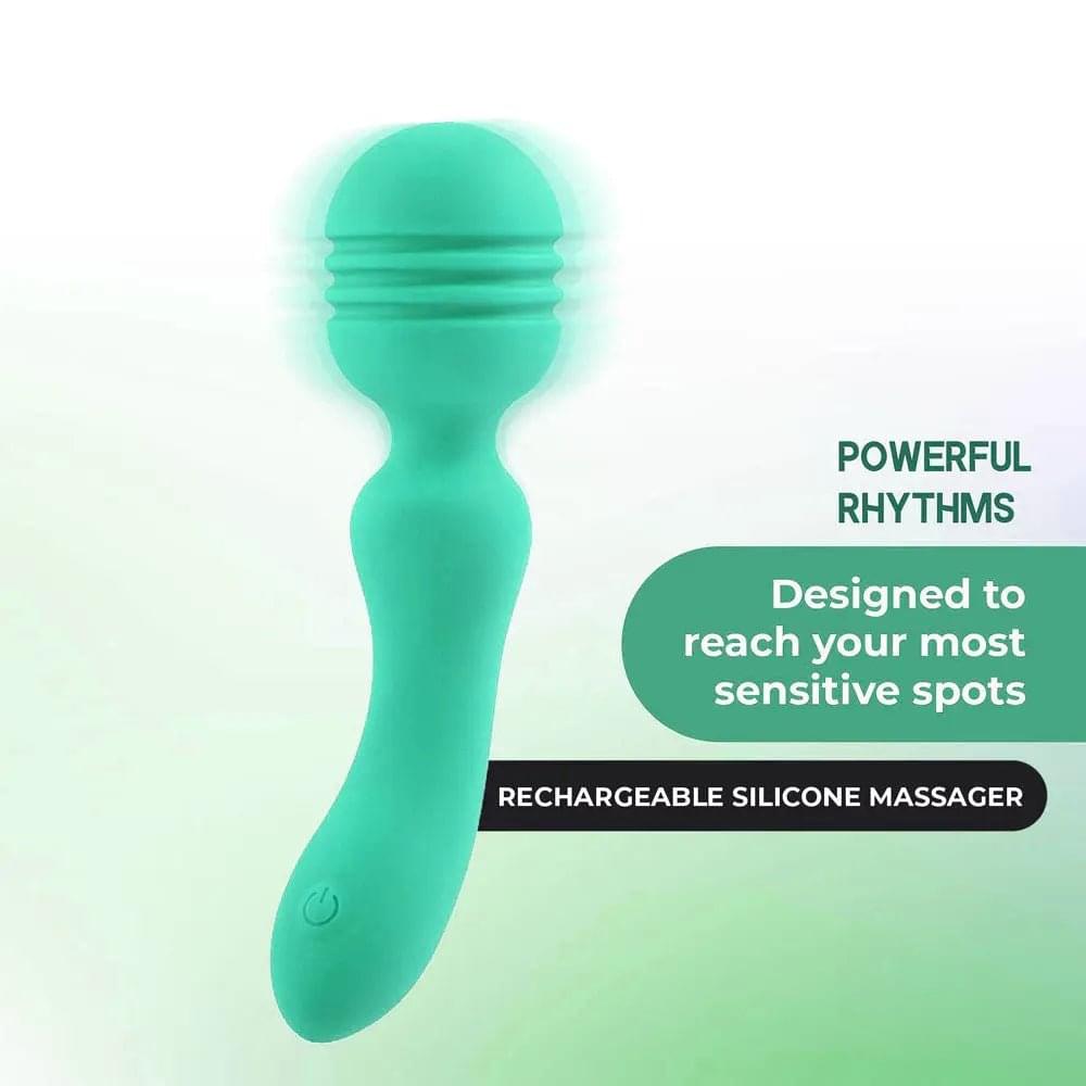 Xciter - Teal - Teal 16.5 cm USB Rechargeable Massage Wand Excellent Power Discreet Intimate Essentials.