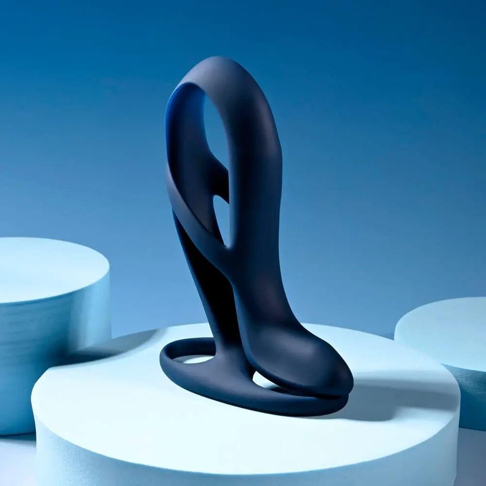 Zero Tolerance BIG TIME - Navy  USB Rechargeable Vibrating Penis Sleeve with Wireless Remote Zero Tolerance Discreet Intimate Essentials.