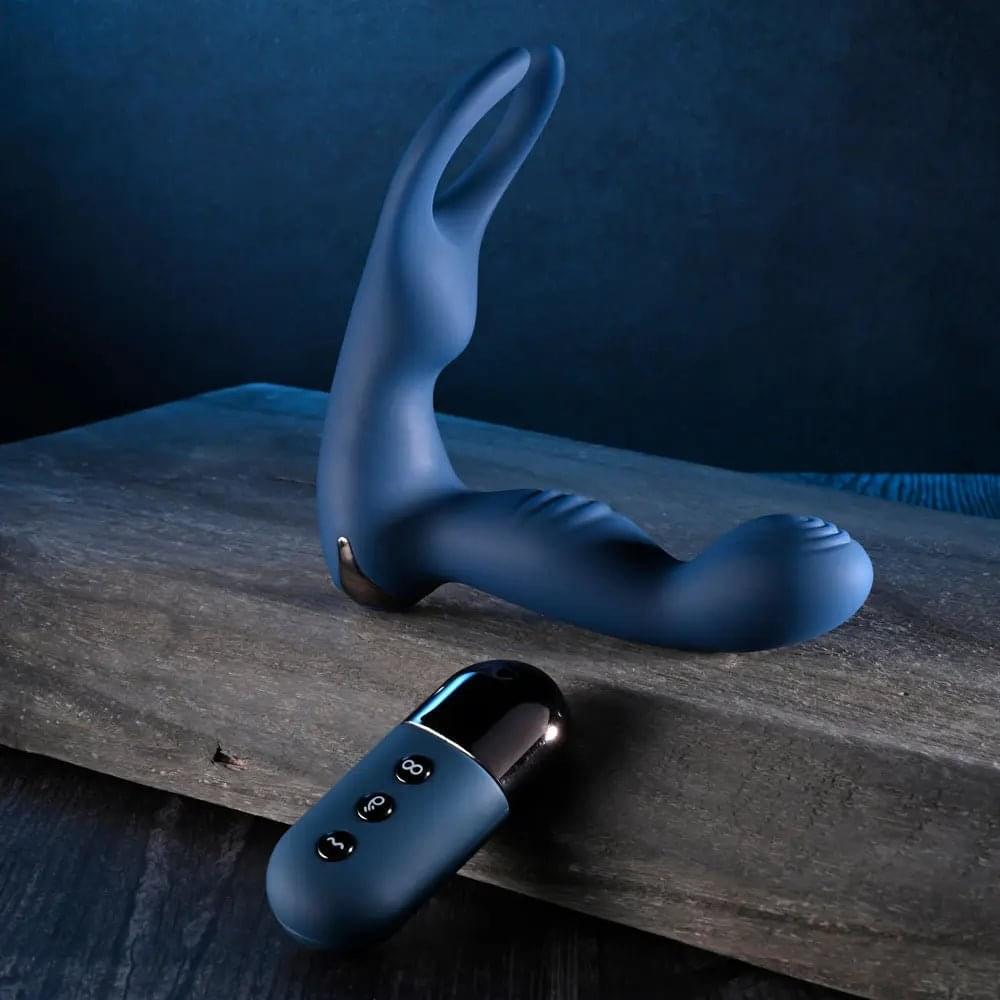 Zero Tolerance BY ALL MEANS -  13.4 cm USB Rechargeable Prostate Massager with Cock Ring Zero Tolerance Discreet Intimate Essentials.