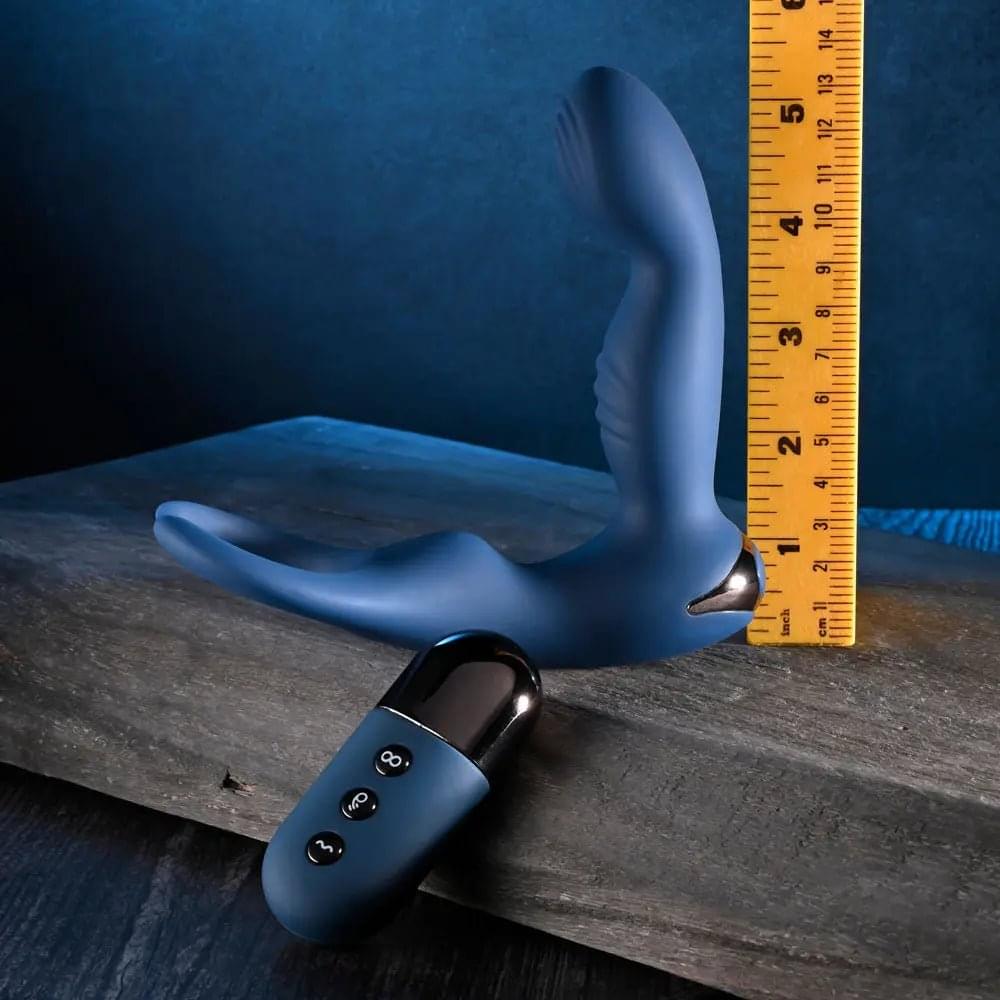 Zero Tolerance BY ALL MEANS -  13.4 cm USB Rechargeable Prostate Massager with Cock Ring Zero Tolerance Discreet Intimate Essentials.