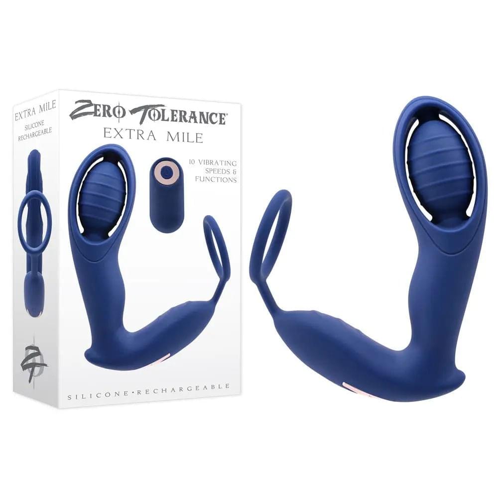 Zero Tolerance EXTRA MILE -  USB Rechargeable Vibrating Prostate Massager Zero Tolerance Discreet Intimate Essentials.