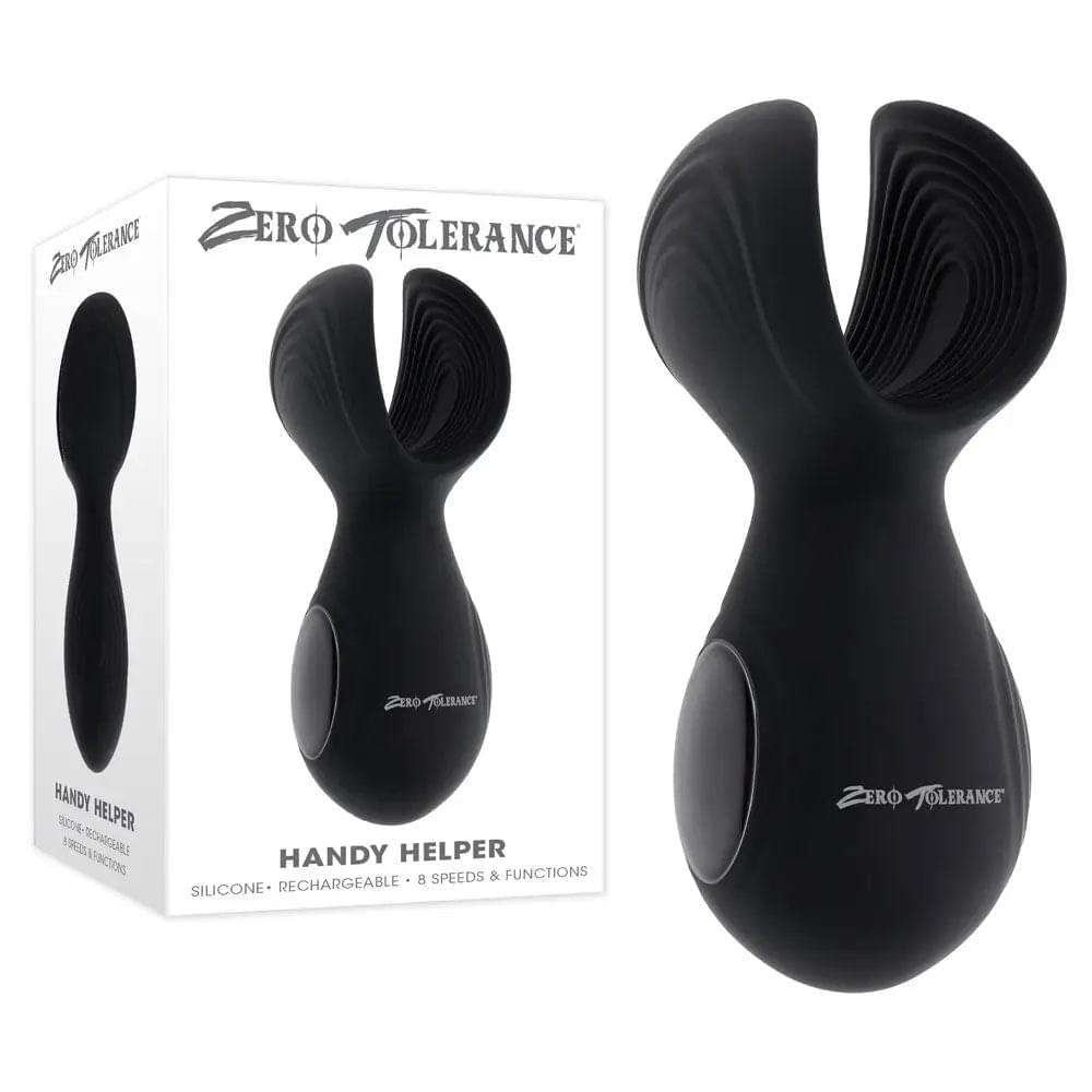 Zero Tolerance HANDY HELPER -  USB Rechargeable Vibrating Stroker Zero Tolerance Discreet Intimate Essentials.