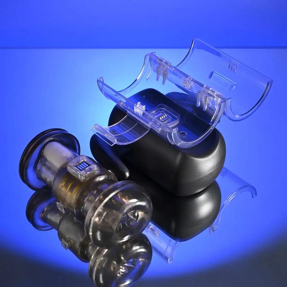 Zero Tolerance HOLD ME TIGHT -  USB Rechargeable Vibrating Auto Stroker with Phone Holder Zero Tolerance Discreet Intimate Essentials.