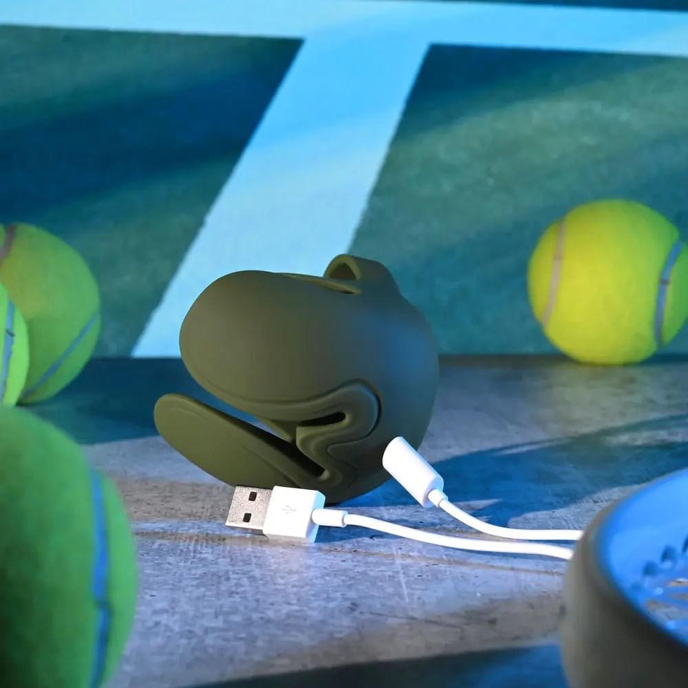 Zero Tolerance NUTTY BUDDY - Olive  USB Rechargeable Vibrating Cock & Balls Ring Zero Tolerance Discreet Intimate Essentials.