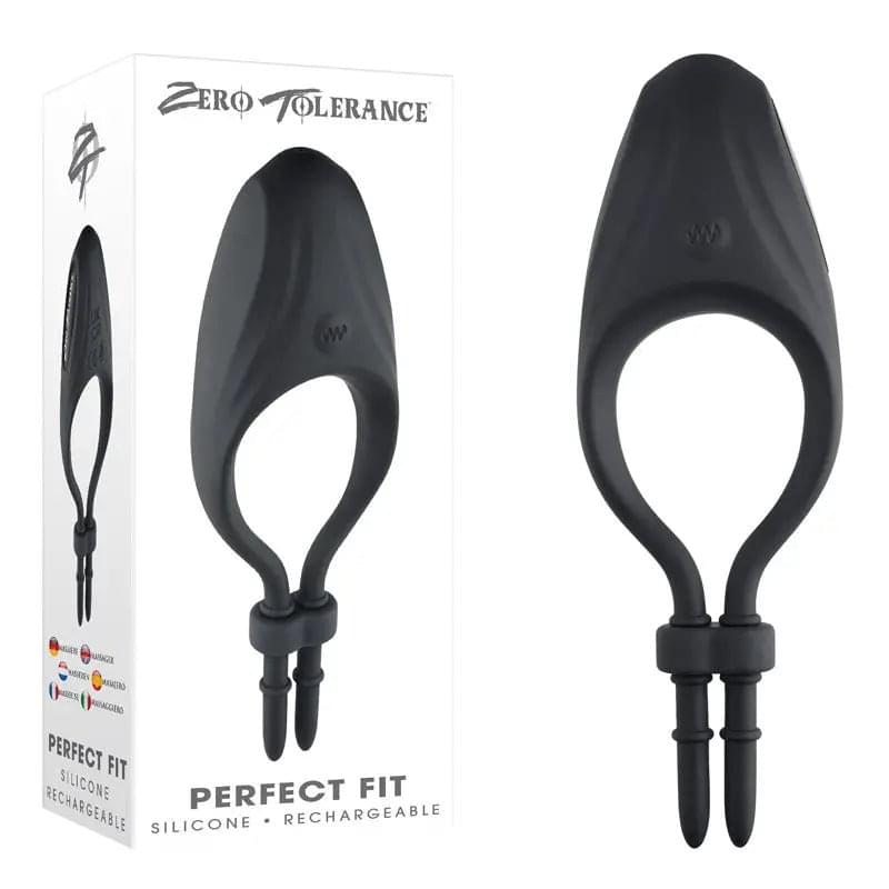 Zero Tolerance PERFECT FIT -  USB Rechargeable Vibrating Lasso Cock Ring Zero Tolerance Discreet Intimate Essentials.