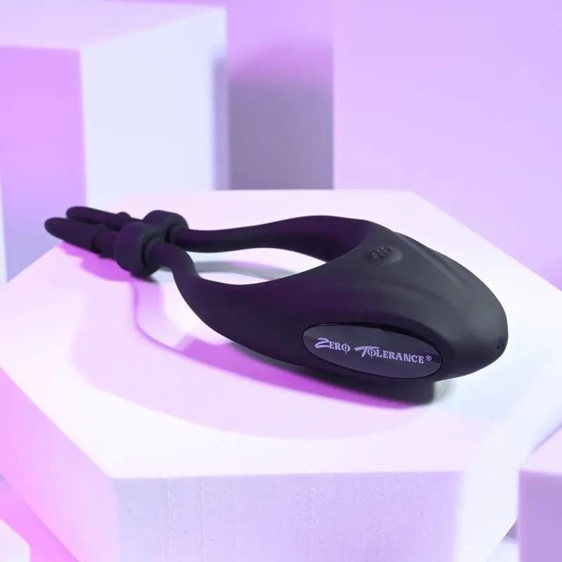 Zero Tolerance PERFECT FIT -  USB Rechargeable Vibrating Lasso Cock Ring Zero Tolerance Discreet Intimate Essentials.