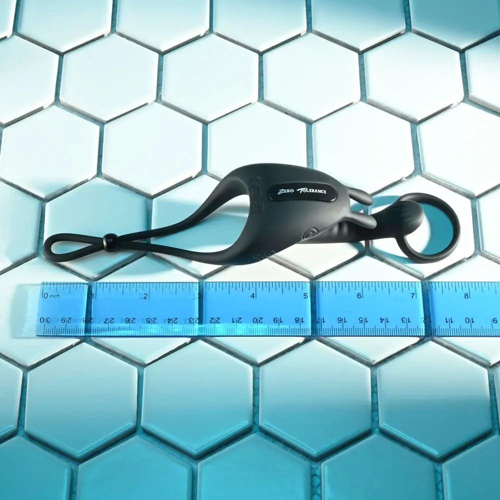 Zero Tolerance SADDLE UP -  USB Rechargeable Vibrating Cock & Ball Rings Zero Tolerance Discreet Intimate Essentials.
