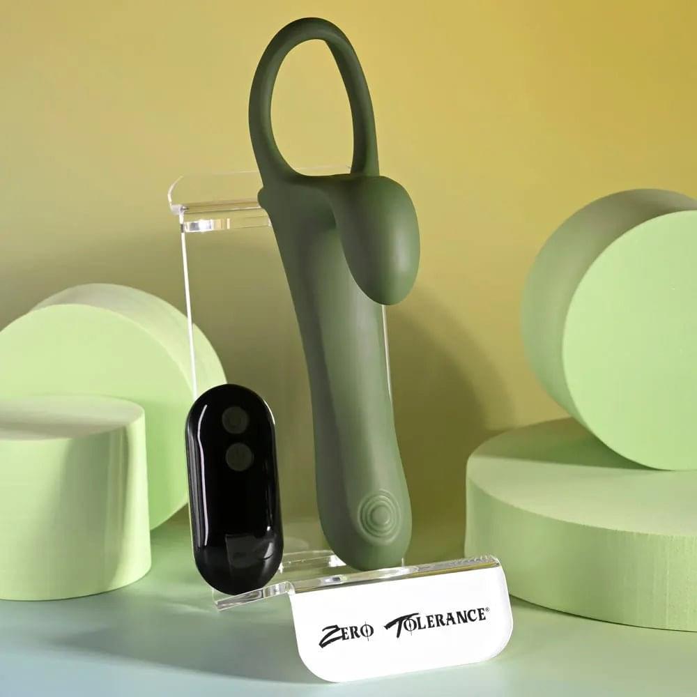 Zero Tolerance STRAP, TAP & GO -  USB Rechargeable Vibrating & Tapping Penis Sleeve with Wireless Remote Zero Tolerance Discreet Intimate Essentials.
