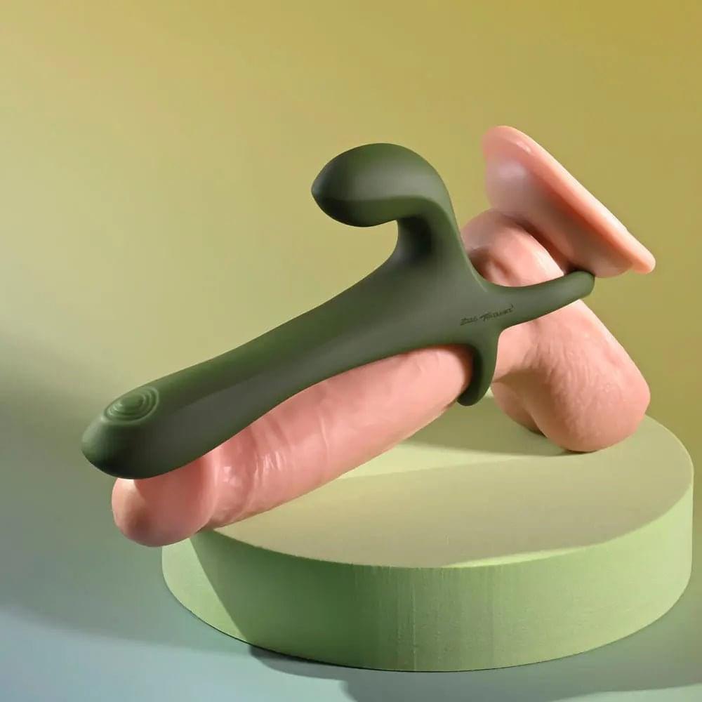 Zero Tolerance STRAP, TAP & GO -  USB Rechargeable Vibrating & Tapping Penis Sleeve with Wireless Remote Zero Tolerance Discreet Intimate Essentials.