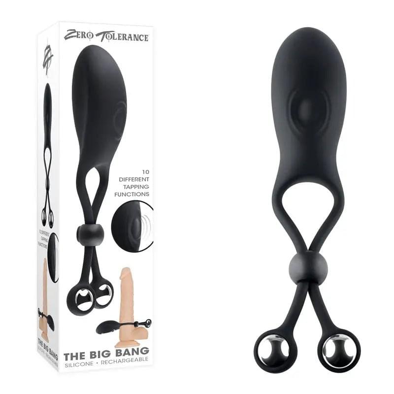 Zero Tolerance THE BIG BANG -  USB Rechargeable Vibrating Lasso Cock Ring Zero Tolerance Discreet Intimate Essentials.