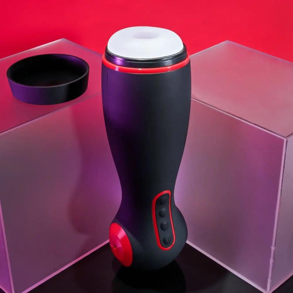 Zero Tolerance TIGHT SQUEEZE - USB Rechargeable Vibrating, Squeezing & Talking Stroker Zero Tolerance Discreet Intimate Essentials.