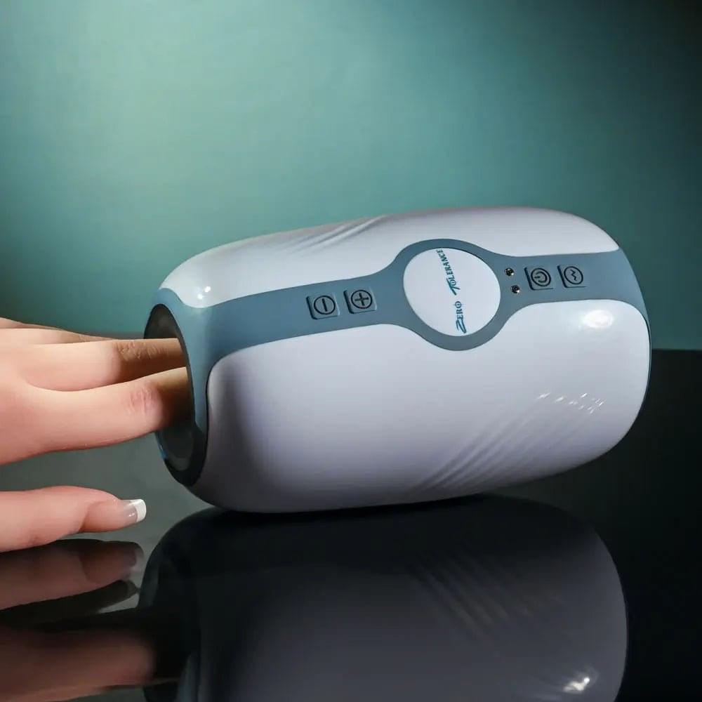 Zero Tolerance TOUCHDOWN -  15 cm USB Rechargeable Vibrating & Tightening Stroker Zero Tolerance Discreet Intimate Essentials.